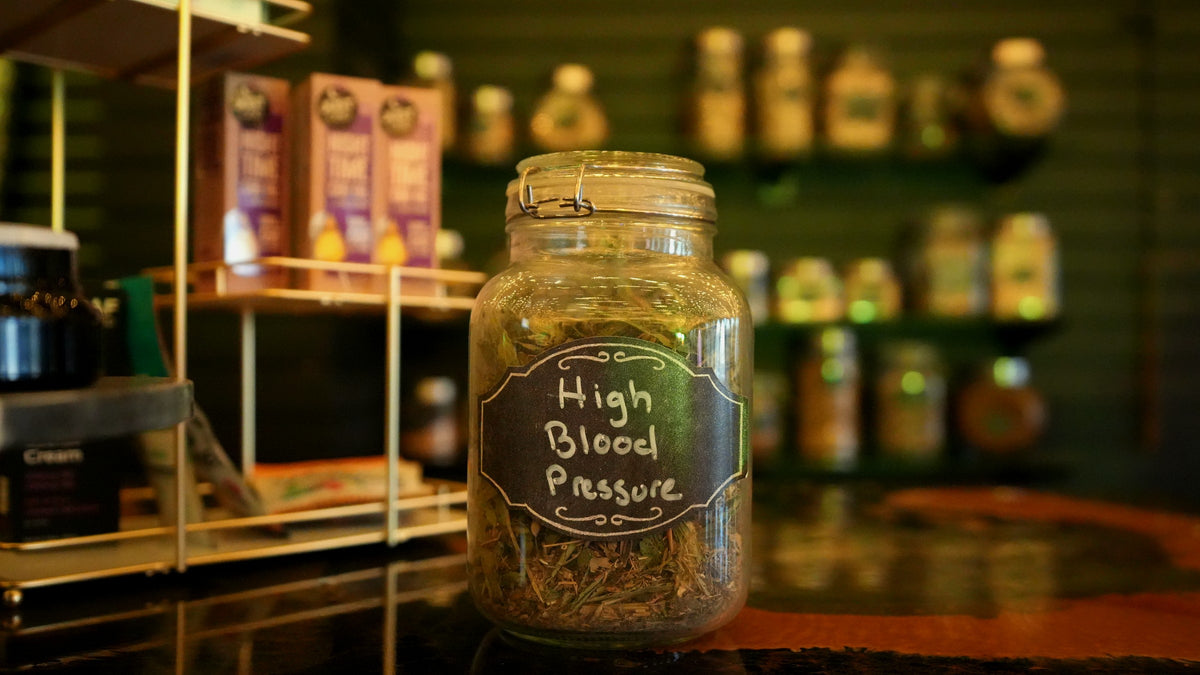 House of Coughee herbs and apothecary jar photo