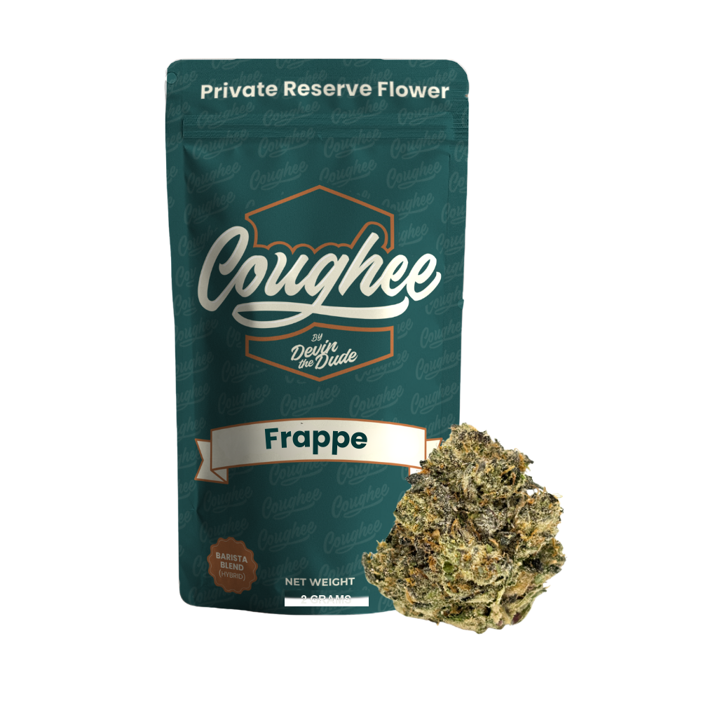 Frappe 2g Private Reserve flower package | Coughee by Devin the Dude