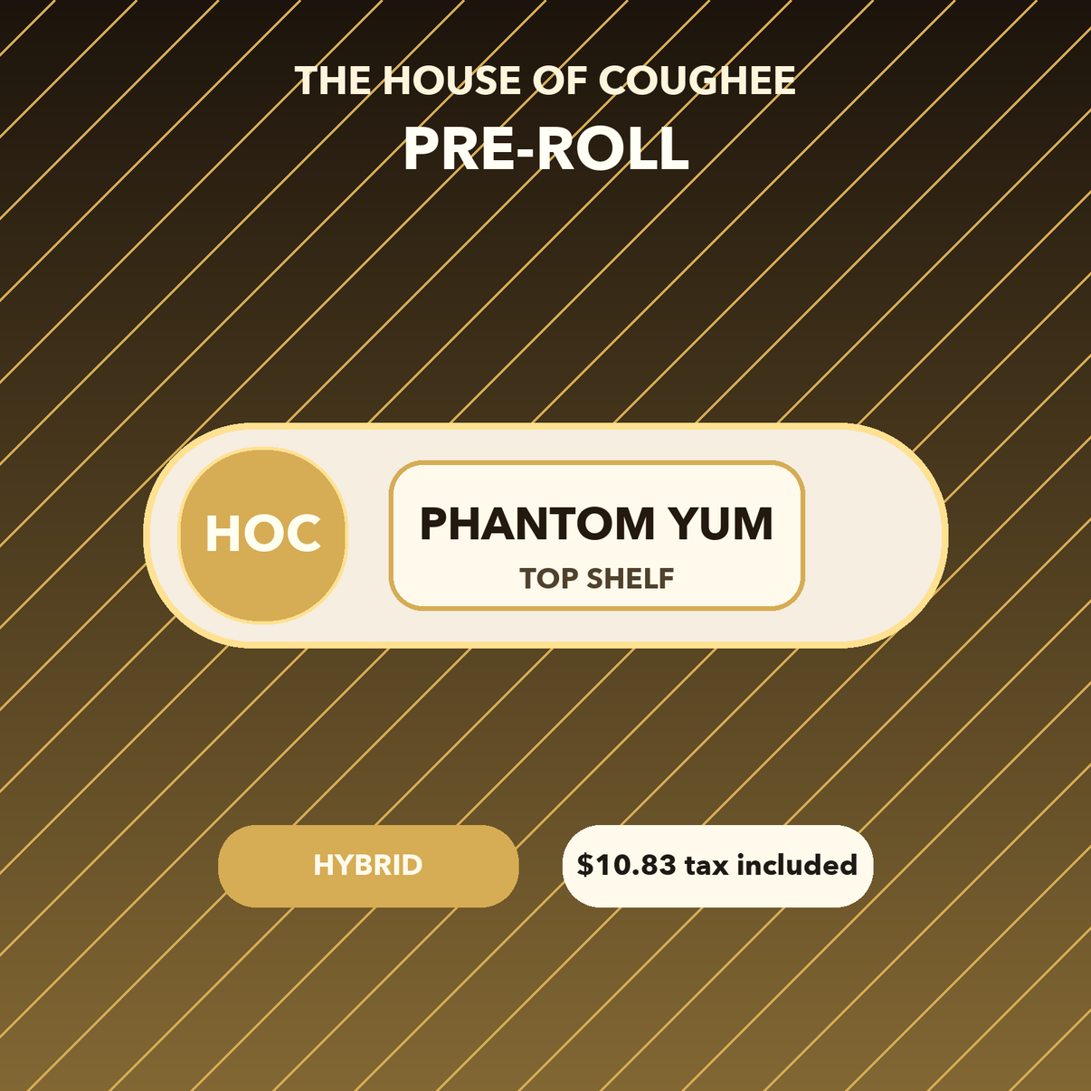 Phantom Yum Pre-Roll temporary mockup | The House of Coughee