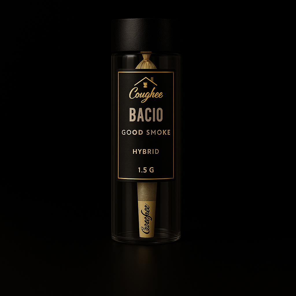 Bacio Good Smoke pre-roll tube by The House of Coughee