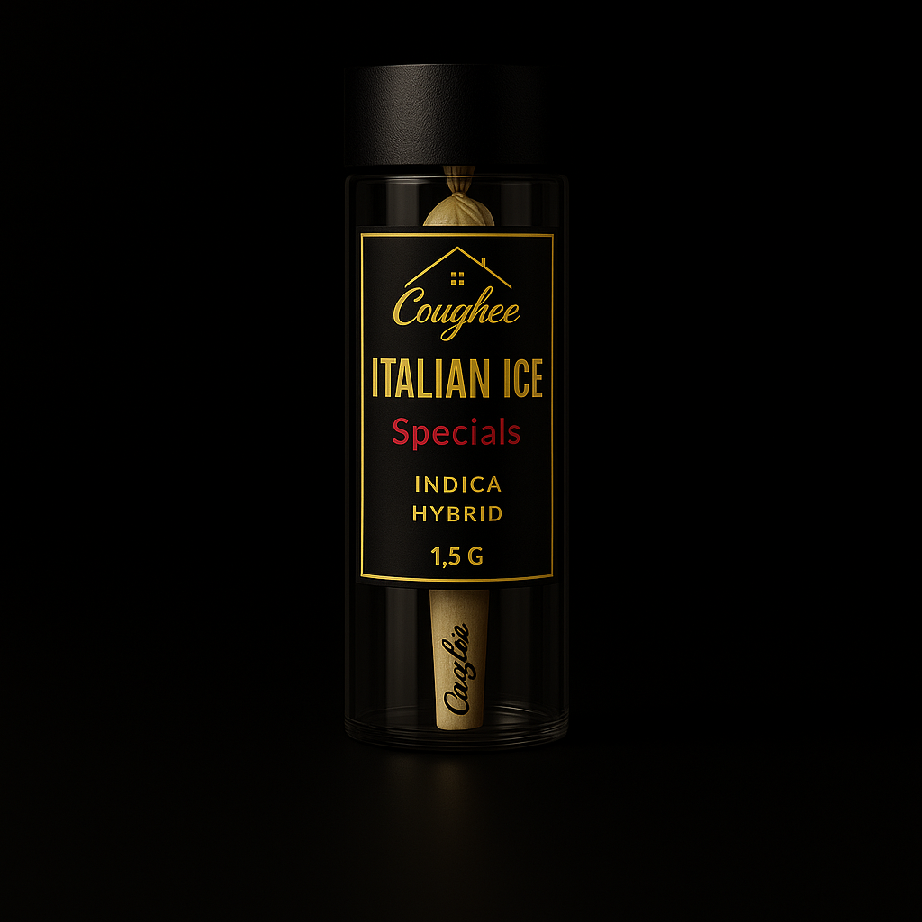 Italian Ice Specials pre-roll tube by The House of Coughee