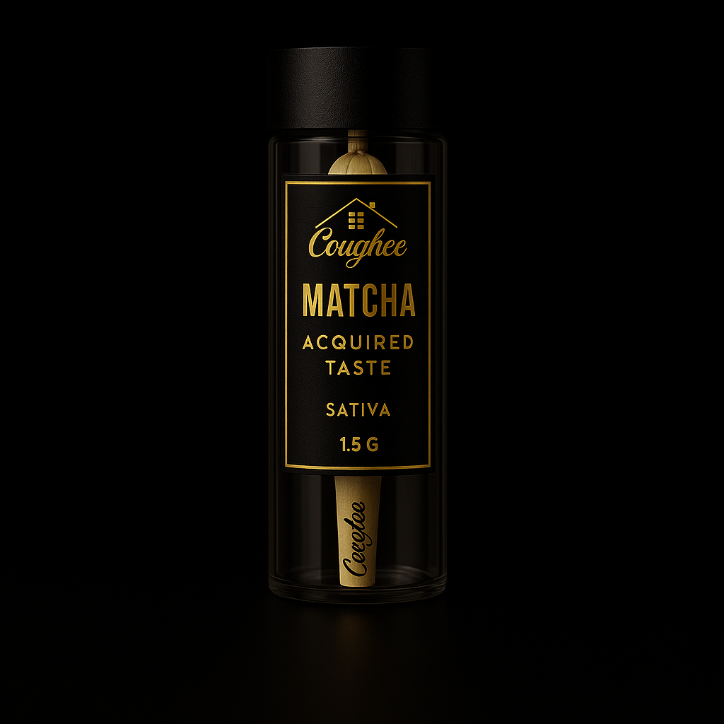 Matcha Acquired Taste pre-roll tube by The House of Coughee