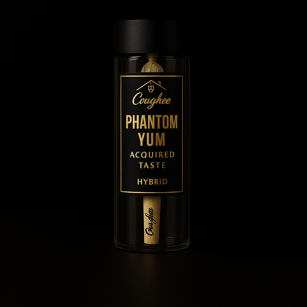 Phantom Yum Acquired Taste pre-roll tube by The House of Coughee