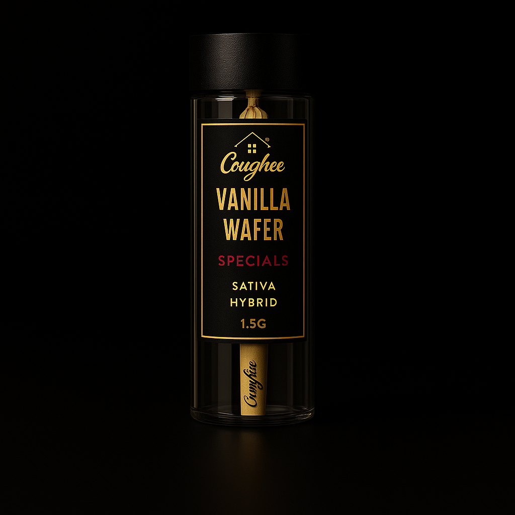 Vanilla Wafer Specials pre-roll tube by The House of Coughee